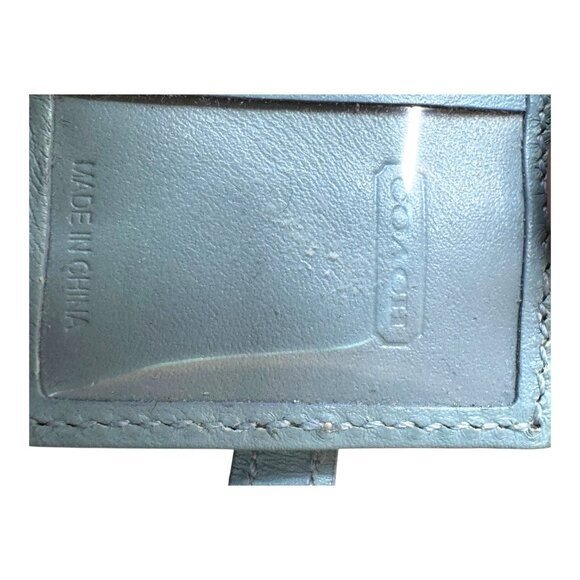 Vintage Coach Y2k Mini Picture Frame Bag Charm Key Chain Blue On Blue Rare READ - Picture 7 of 7